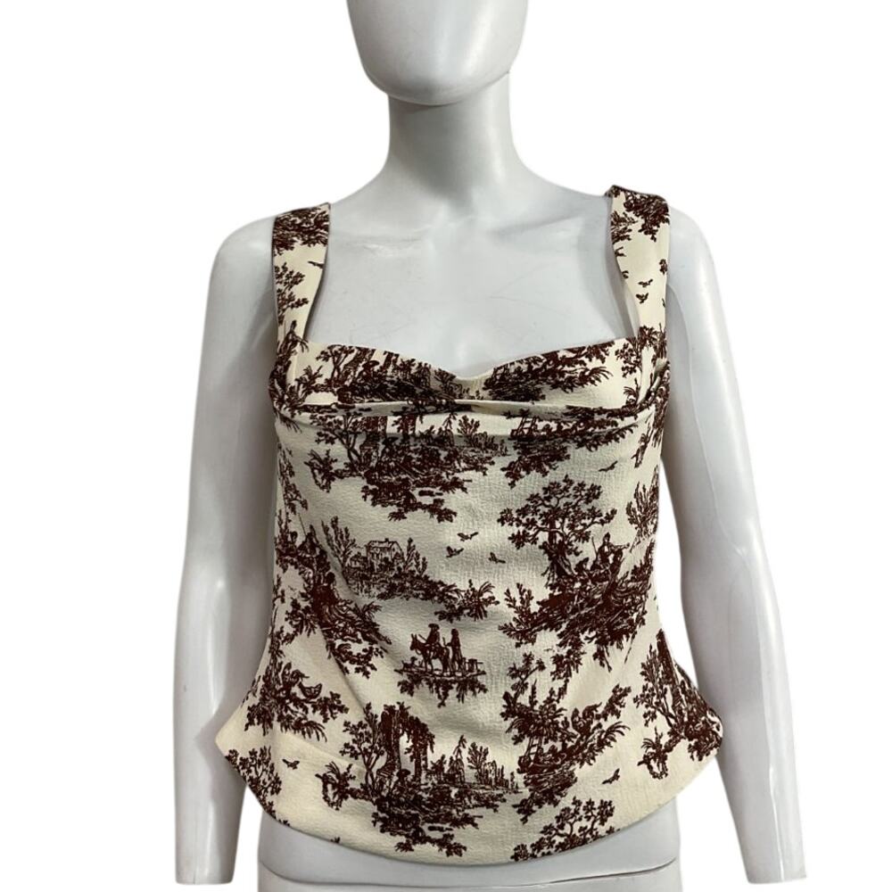 Miaou Structured Coffee Imogene Tank Top Size M - Picture 2 of 6
